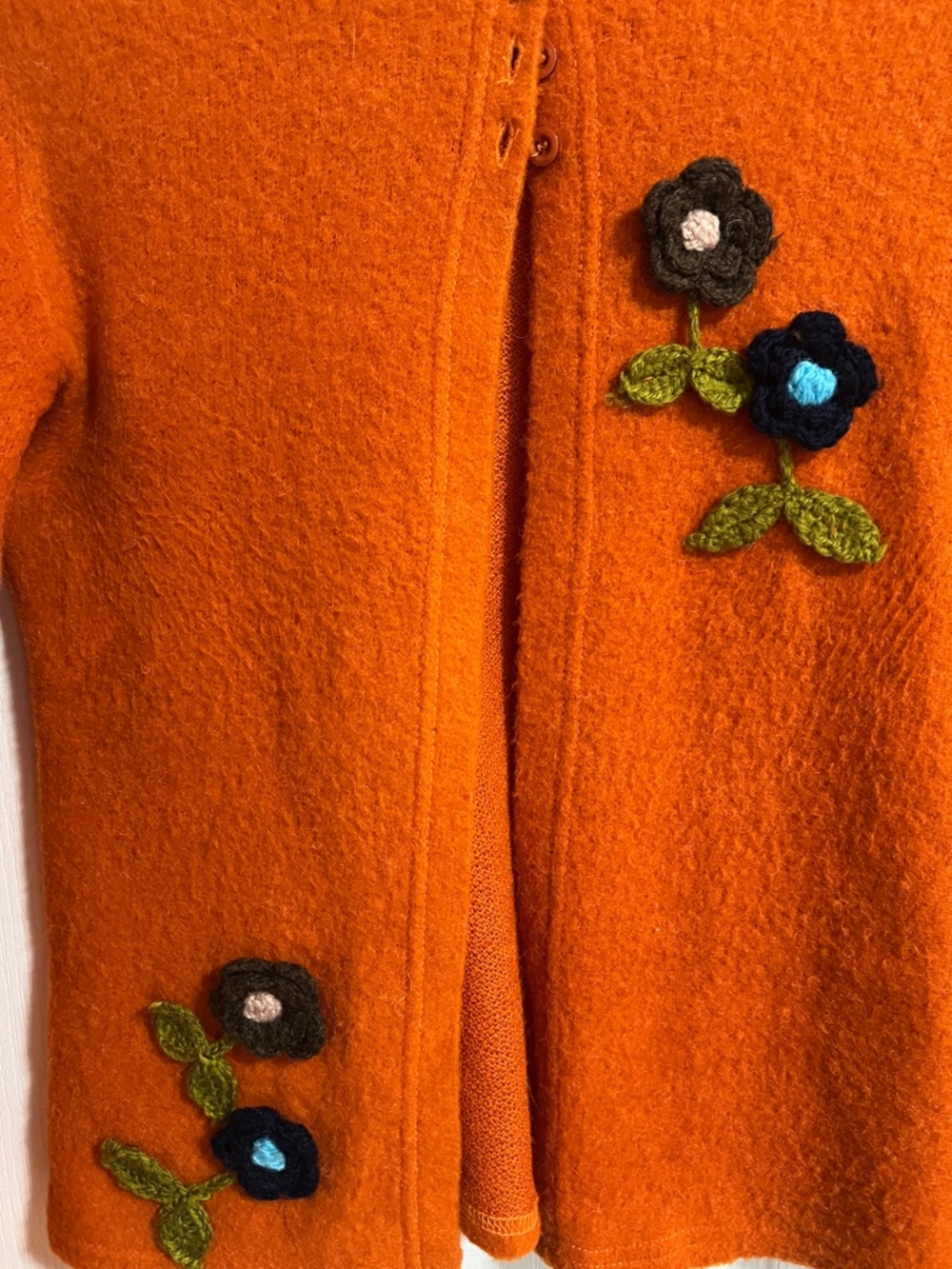 Mode Expres Orange Floral Cardigan - Picture 8 of 11